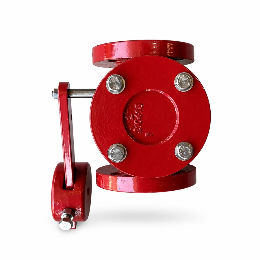 Valve fitting top view